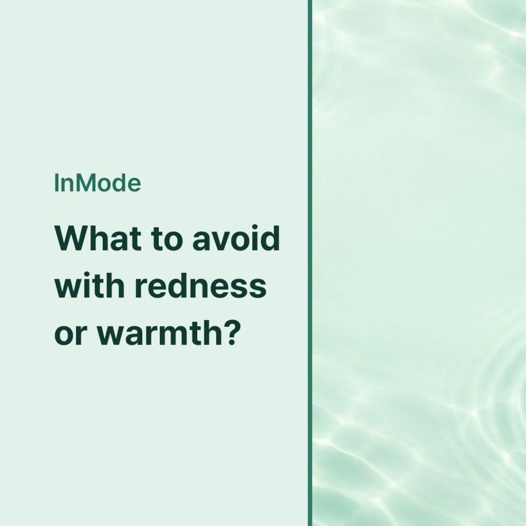 Guide card: redness and warmth